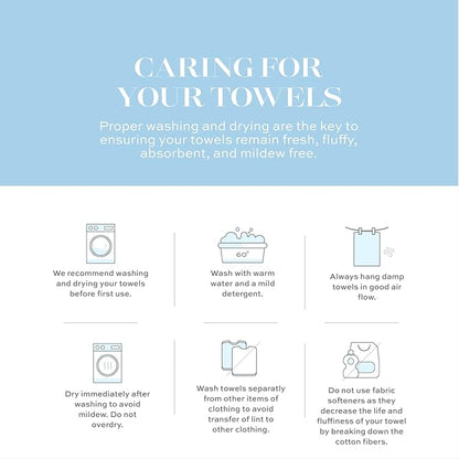 White Classic Luxury Black Hand Towels