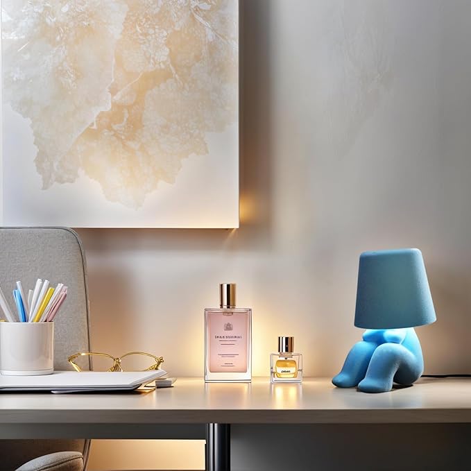 Modern Creative Design Table Lamp for Youth: Rechargeable Cute Light for Kids Child Teen -Bedside Lamps for Nightstand- Gift for Birthday Christmas Halloween Easter， 3-Color Dimmable.