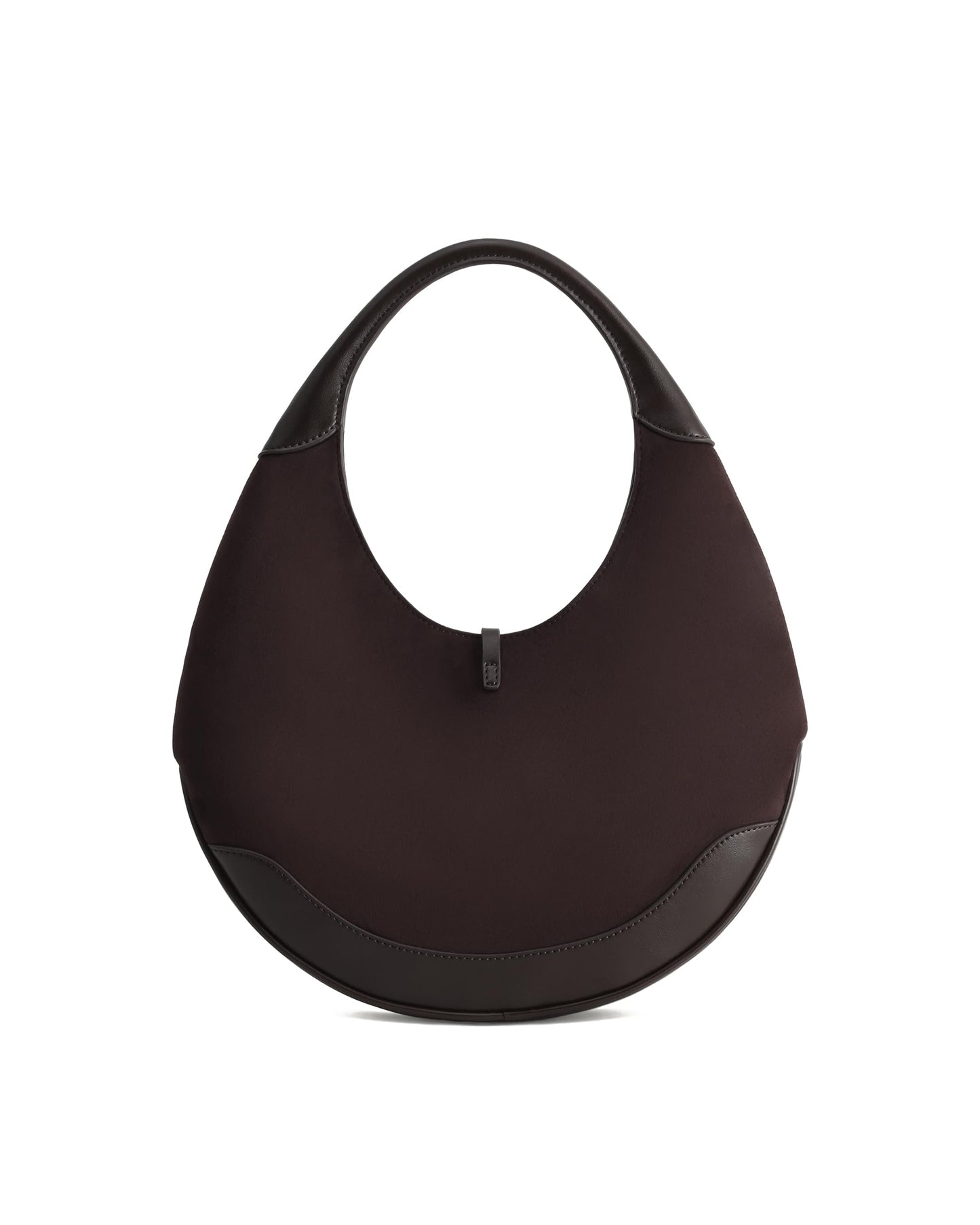 JW PEI Women's Colette Faux Suede Crescent Hobo Bag - Dark Brown