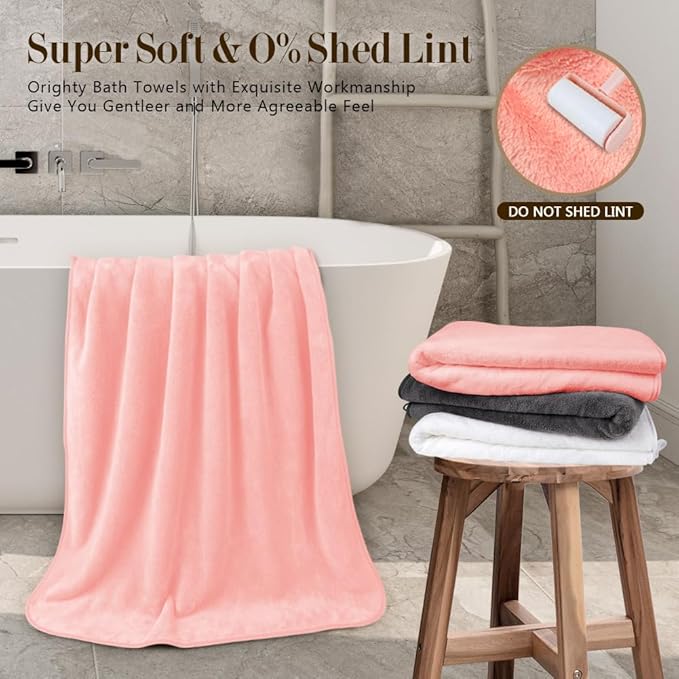 Orighty Microfiber Bath Towels Pack of 4