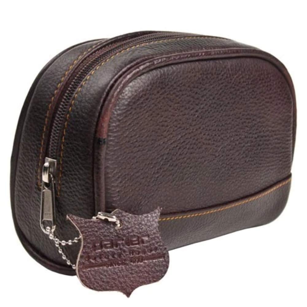 Parker Deluxe Leather SMALL Toiletry Bag (Dopp Kit)