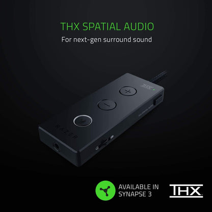 Razer Kraken Tournament Edition, Wired Esports Gaming Headset with Full Audio Control and THX Spatial Sound and Advanced Ergonomics, USB Audio Controller - Green