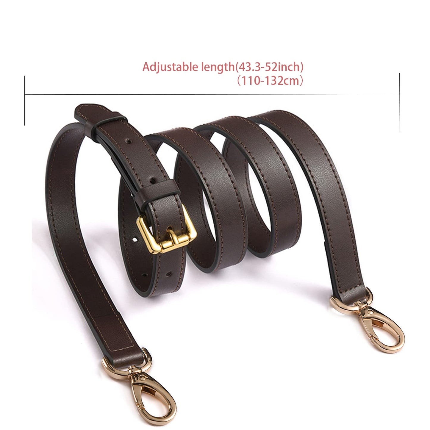BEUDW Leather Adjustable Shoulder Strap, Used For Replacing Leather Shoulder Strap, Suitable For Handbag Shoulder Strap