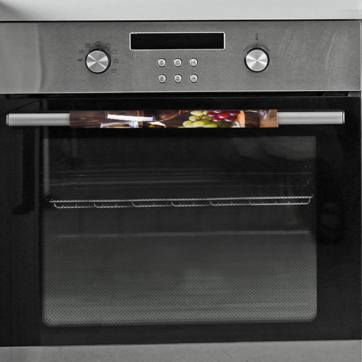 DXTKWL Red Wine Glass Grapes Refrigerator Door Handle Covers Set of 2 Kitchen Appliance Handle Covers Protector for Fridge Microwave Stove Oven Dishwasher