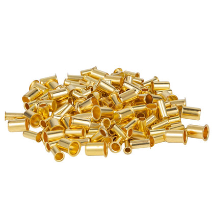 Breezliy 160pcs Tube OD(1/4" 5/16'' 3/8" 1/2") Brass Compression Insert,Brass Compression Fitting Assortment Kit, Insert Tube Support Compression Sleeve Fitting