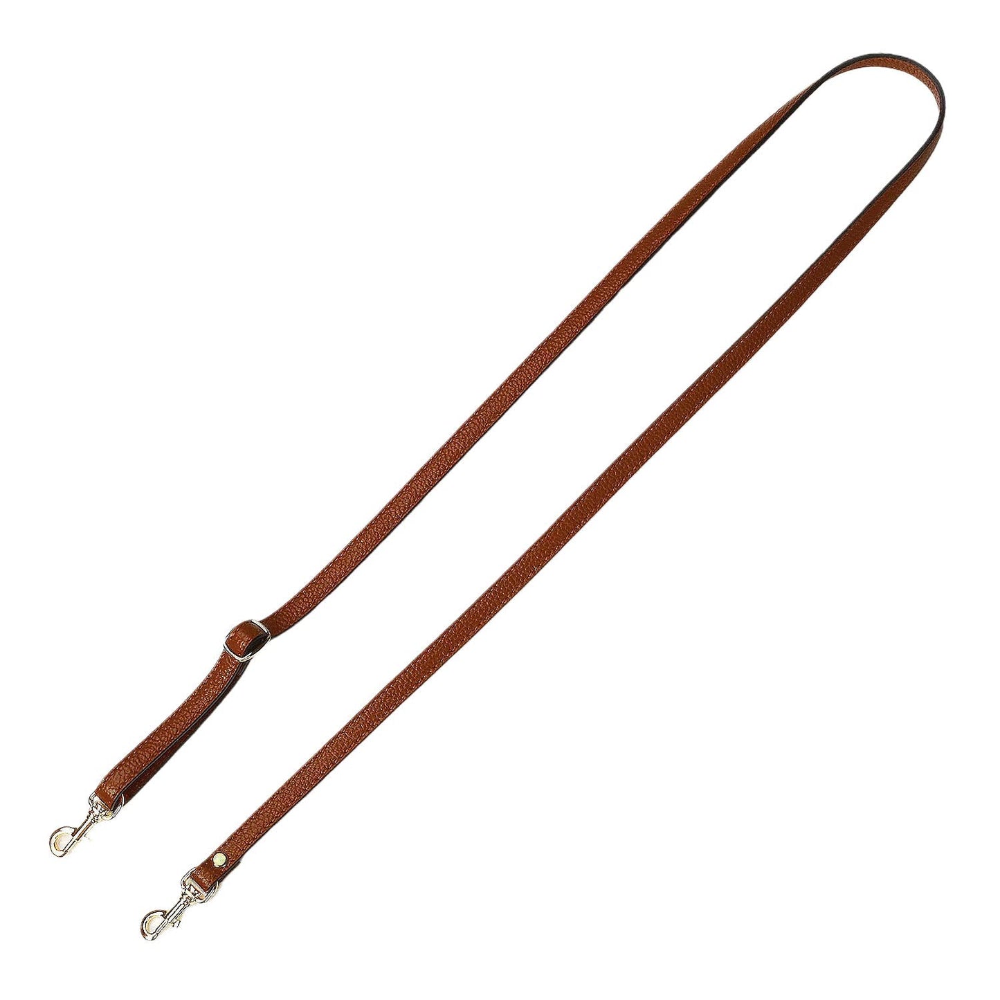 VanEnjoy Full Grain Leather Adjustable Replacement Cross Body Purse Shoulder Strap, 1/2” Width, Adjustable Length 25”-51” (Brown)