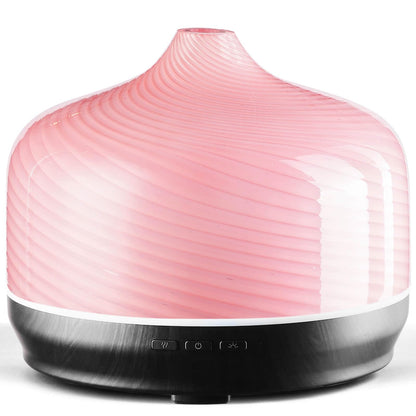 Porseme 500ml Essential Oil Diffuser, Aroma Ultrasonic Humidifier with Remote Control, BPA Free, Auto Shut-Off, Timer Setting for Large Room Sleeping Yoga