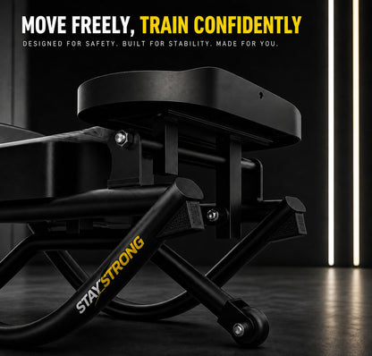 Rocking Stepper for Home Workout – 3D Motion Stair Stepper with Resistance Bands, Full Body Cardio and Strength Training Equipment, 150kg Load Capacity Exercise Machine