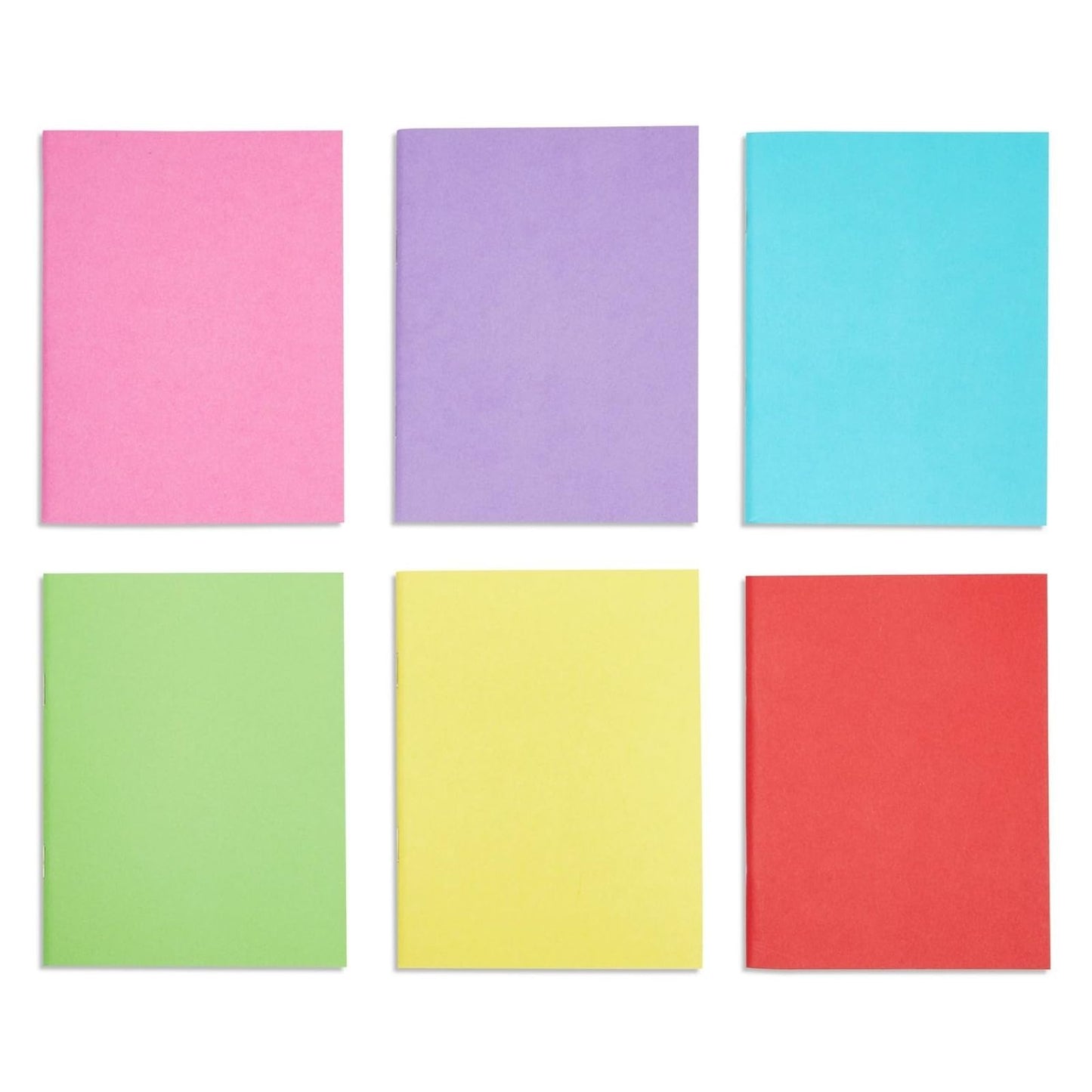 Paper Junkie 24 Pack Blank Books for Kids to Write Stories, A6 Colorful Notebooks Bulk, 4.3x5.5 in Unlined Travel Journals Scrapbooks for Students Sketching
