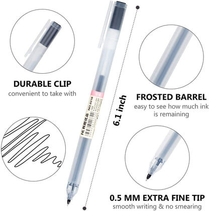 XSG Premium Gel Ink Pen Fine Point Pens Ballpoint Pen 0.5mm for Japanese Office School Stationery Supply 12 Packs