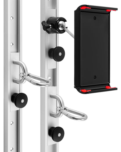 Adjustable Resistance Band Wall Anchor System – Dual 40 inch Aluminum Rails with Sliding Mounts, Space-Saving Home Gym Setup for Strength, Stretch, and Mobility Training