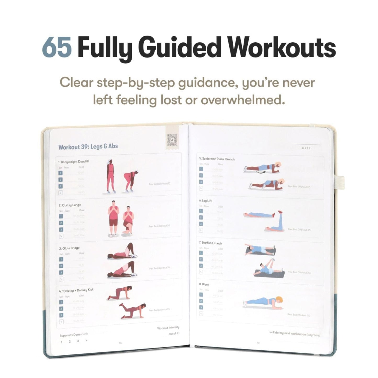 Bodyweight Transformation Journal and Elevate Exercise Cards. Complete Fitness System with Effective Bodyweight Exercises in a Card Deck. No Equipment Needed. #1 At home Fitness Journal/Fitness Planner for Women & Men.
