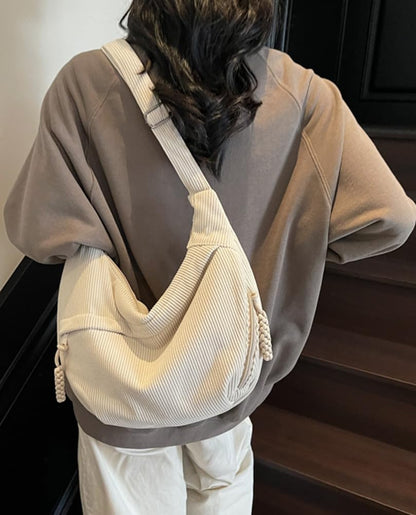 Nylon Crescent Crossbody Bag for Women Shoulder Tote Handbag Casual Sling Bag Dumpling Purse Bag for Outdoor Travel