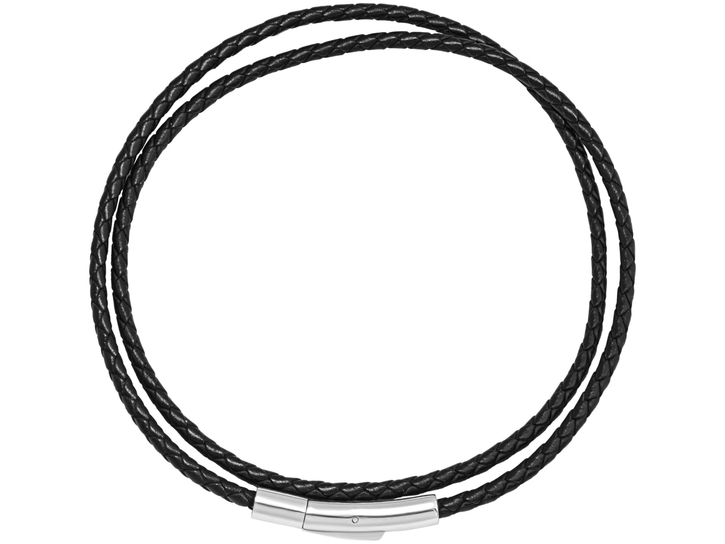HAQUIL Waterproof Braided Leather Cord Chain Necklace for Pendant, Jewelry Gift for Men and Women 26inch 4mm