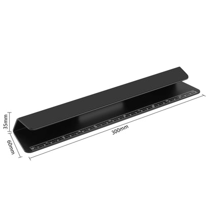 Psitek Portable Laptop Wedge Airflow Cooling Stand, Aluminium Laptops Feet Legs Improved Ergonomics, Stability, and Versatility - Compatible with MacBook and All Laptop, with Ruler