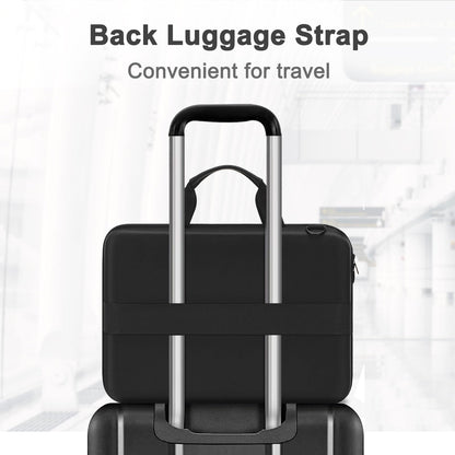 MOSISO Laptop Bag for Men,15-16 inch Computer Bag Compatible with MacBook Air 15 inch/Pro 16 inch, HP, Dell, Lenovo, Asus, Acer, Hard Shell Laptop Case with Front Pocket&Shoulder Strap, Black