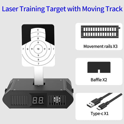 Tipfun Portable Laser Trainer Target with Moving Track