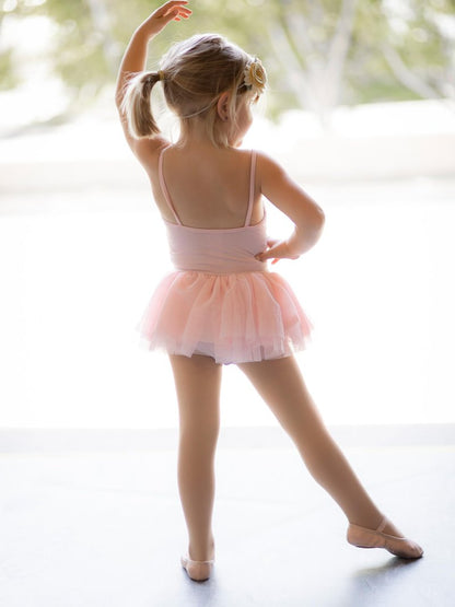 DIPUG Ballet Tights for Girls Dance Tights Toddler Thick Soft Footed Kids Nude Stockings Size 8 9 10 11 12, 1 Pack
