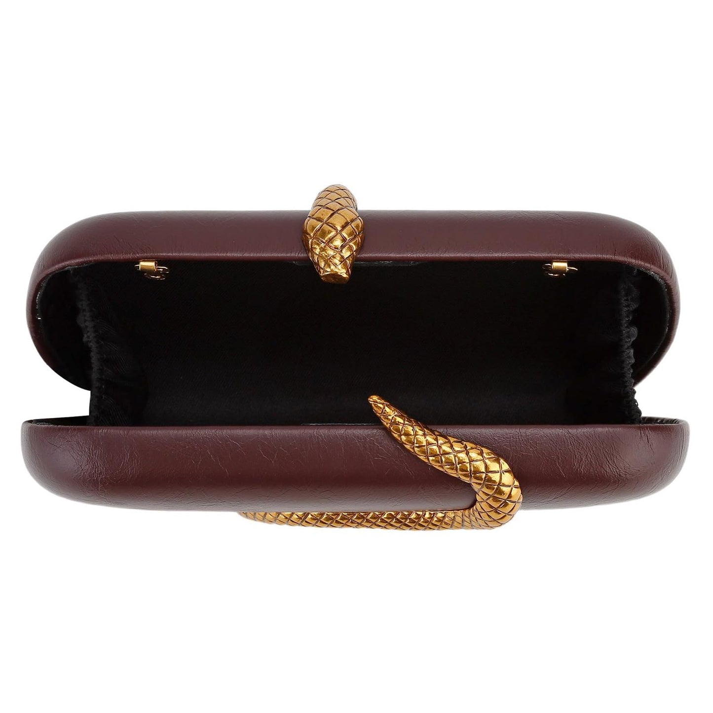Evening Clutch Purse for Women Small Handbag PU Leather Clutch Handbag Shoulder Bag for Wedding Formal Party (Burgundy)