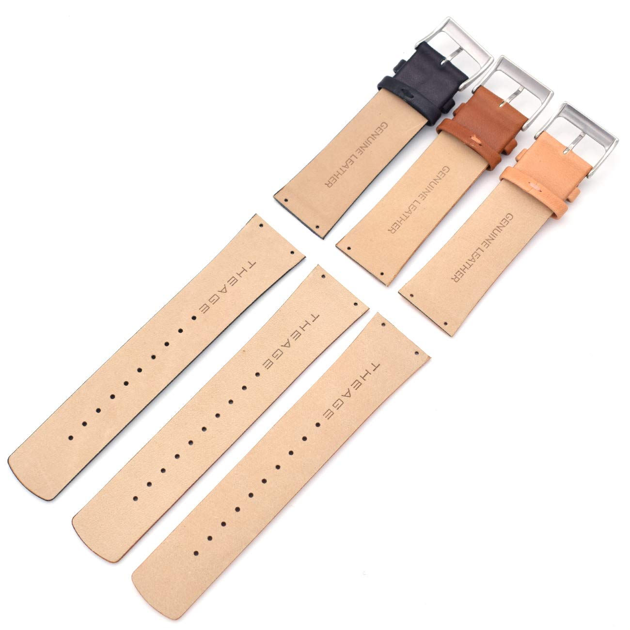 Replacement Watch Band for Skagen Mens Watches 22mm with Screws (brown)