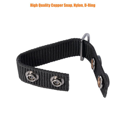 TACNEX Duty Belt Suspenders Loop Attachment with Metal Ring Nylon Tool/Utility Belt Keepers Connectors Police Harness Extenders/Adapter fit up to 2.25 inch Wide Universal Fit