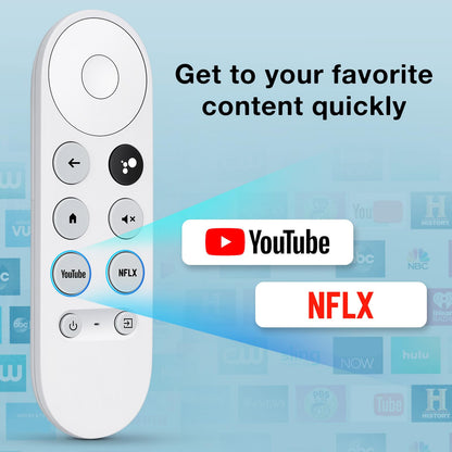 Replacement for Google-Chromecast-Remote, for Chromecast with Google TV Remote 4K/HD & Google TV Streamer 4K(Only for Snow Chromecast Google)