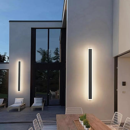 Tiace 2 Pack 39.4In Long Outdoor LED Wall Light 4000K Modern Exterior Wall Sconce Light Porch Lights Linear Outdoor Lighting Fixture for Patio,Balcony,Entryway & Front Door