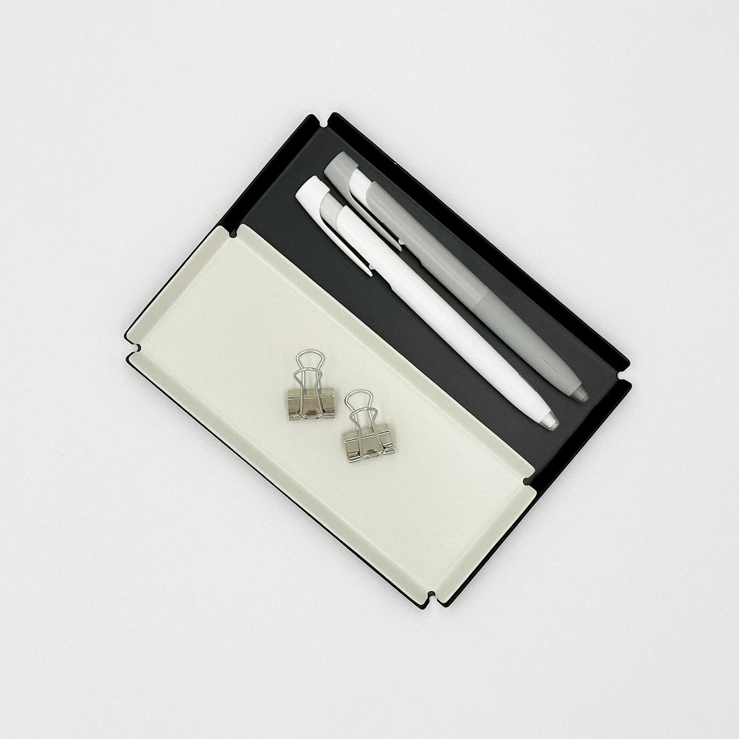 Aluminum Organizer Tray for Desk & Entryway - Minimalist Metal Catchall for Keys, Jewelry, Wallet | A6, Black | by PROGETTO2.70