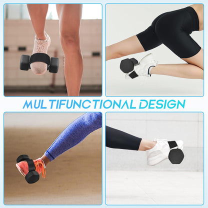Toddmomy 2Pcs Dumbbell Foot Attachment Adjustable Ankle Straps Tibialis Trainer for Leg Strength Training Home Gym Workouts