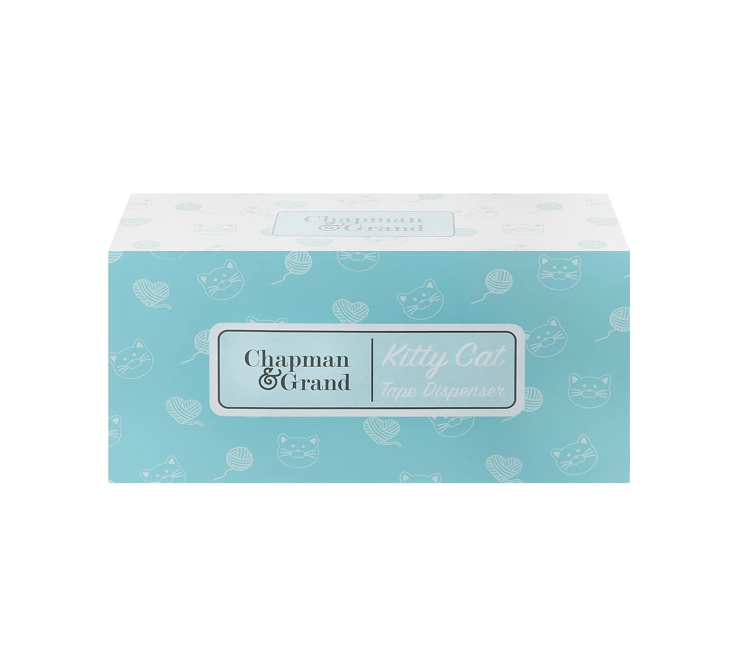 Chapman & Grand Kitty Cat Tape Dispenser (White/Turquoise), Patented