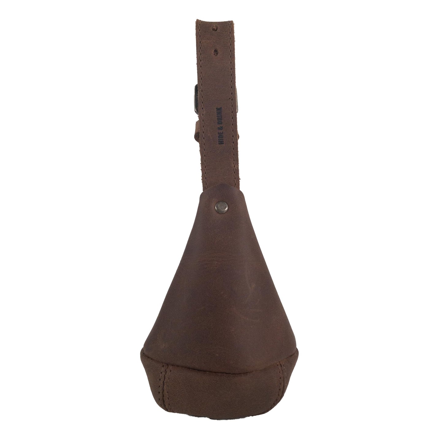 Hide & Drink, Leather Multipurpose Hanging Bag, Coin Cash Pouch, Key Organizer, Cable Holder, Handmade :: Bourbon Brown