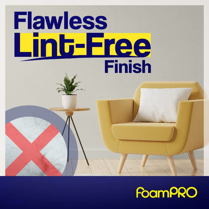 FoamPRO 163-P, 165-5 | 4” Fine Finish Foam Roller Refills (5 Pack) | Foam Paint Roller Covers | Home Painting Supplies & Paint Tools