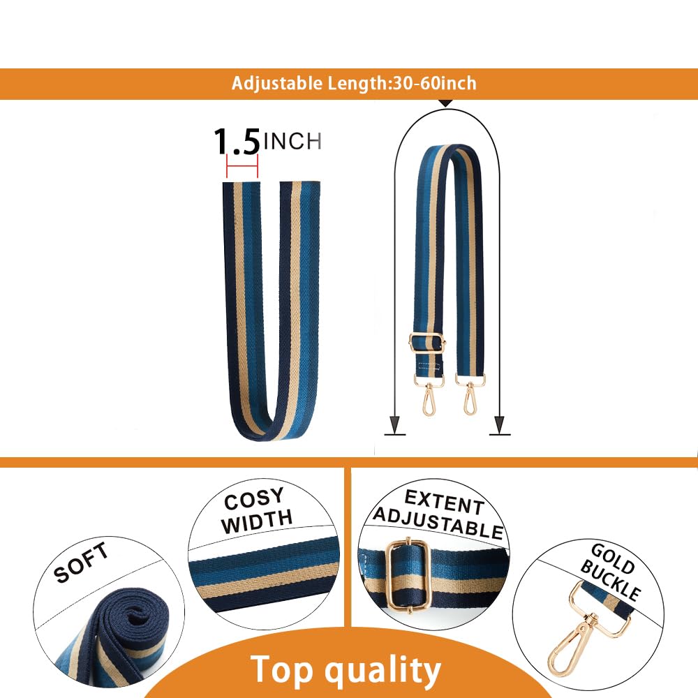 S-Jacorry Purse Strap Replacement Crossbody Wide Shoulder Strap Adjustable Canvas Straps Handbag Strap Replacement Belts