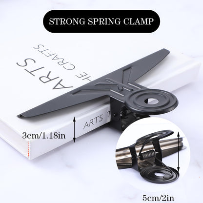 Extra Large Bulldog Clips, 5 Pack Metal Binder Clips Jumbo 7.9 Inches, Paper Clip Clamps for Chips and Other Food Bags, Papers, Drawings, Crafts, Photos at Home & Office & School (Black)
