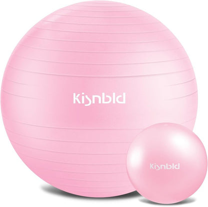Exercise Ball - Extra Thick Anti-Burst Yoga Ball for Stability | 4 Sizes Available for Home, Gym & Office Use