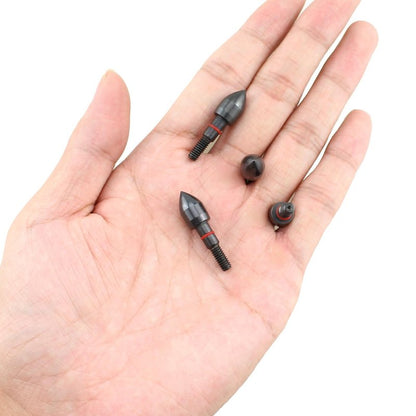 Bxian 14PCS 5/16 Inch Screw in Bullet Archery Arrow with Rubber O Ring 100 Grain Archery Accessories Metal Material for Recurve Compound Bow and Crossbow Hunting Shooting