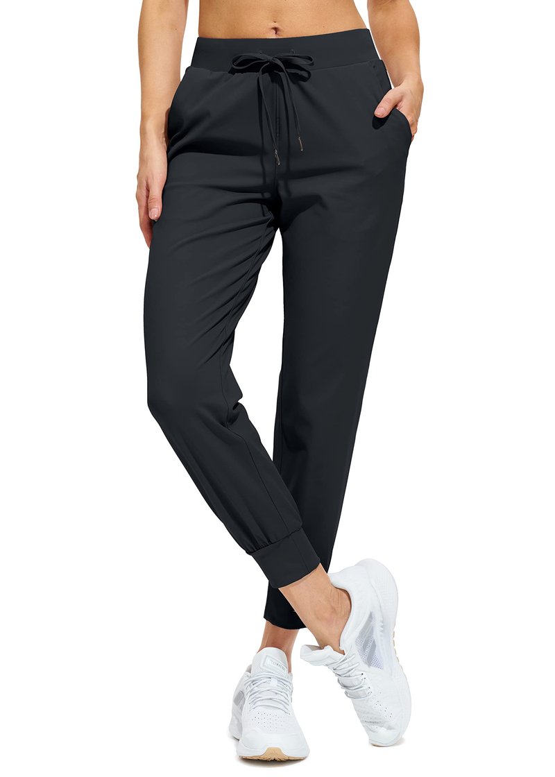 Libin Joggers for Women Yoga Sweatpants Athletic Dance Workout Leggings Tapered Lounge Casual Pants for Golf Running Cloths, Light Khaki 3XL