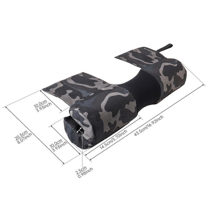 Tobefore Barbell Pad for Hip Thrusts & Squats - Extra Thick Non-Slip Cushion with Adjustable Strap, Fits Olympic/Standard Bars & Smith Machine