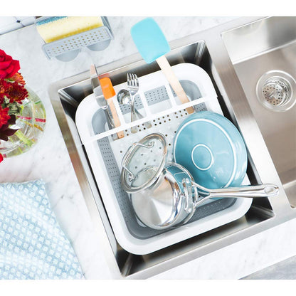 madesmart Collapsible Drying Dish Rack | SINKWARE Collection | Easy Storage | BPA-Free