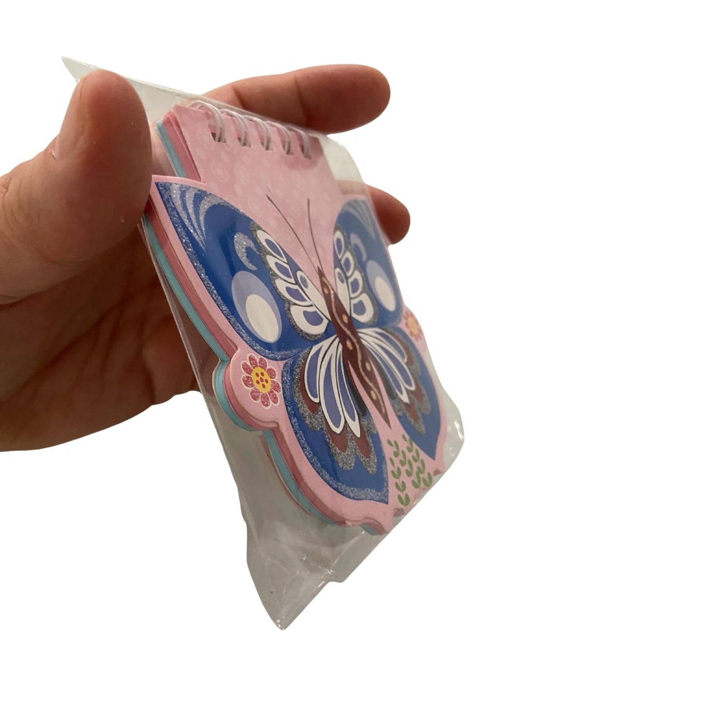 AoneFun Butterfly Party Favors - 8 Pk Mini Notebooks for Kids Bulk Pack of Small Notebooks for Kids 8 Year Old 7 Year Old Mini Notepads Spiral Eco Friendly Stationary Party Favors Approx 4"