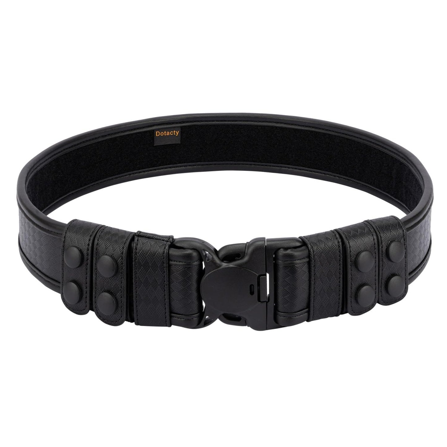 Dotacty Basketweave Duty Belts Police Law Enforcement Sheriff Security Work 2" Outer Belt w/Loop Liner Tri-Release Buckle 4 Keepers M