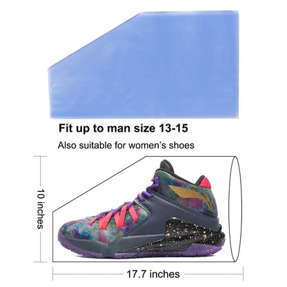 Shoe Shrink Wrap Bags,100 Pcs Sneaker PVC Heat Shrink Plastic Wrap Large Shoes Protector for Men Women Effectively Avoid Sole Yellowing 10x17.7 inches