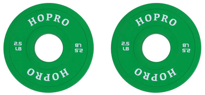 HoPro Olympic Fractional Plates Change Plates Pair of Each 1/4, 1/2, 3/4, 1, 1.25, 2.5 and 5LB Weights