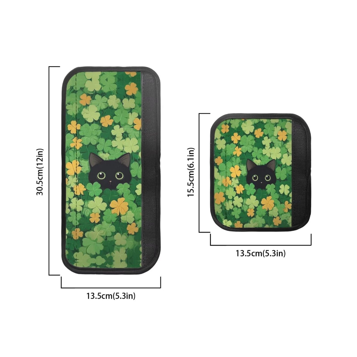 Hwzdsyxl Black Cat Shamrock Print Refrigerator Door Handle Covers 6 Pieces Fridge Oven Protector Kitchen Appliance Handle Gloves Protector for Microwave Dishwasher Stove St. Patrick's Day Decor