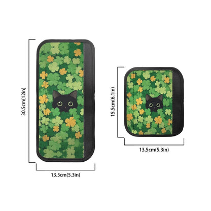 Hwzdsyxl Black Cat Shamrock Print Refrigerator Door Handle Covers 6 Pieces Fridge Oven Protector Kitchen Appliance Handle Gloves Protector for Microwave Dishwasher Stove St. Patrick's Day Decor