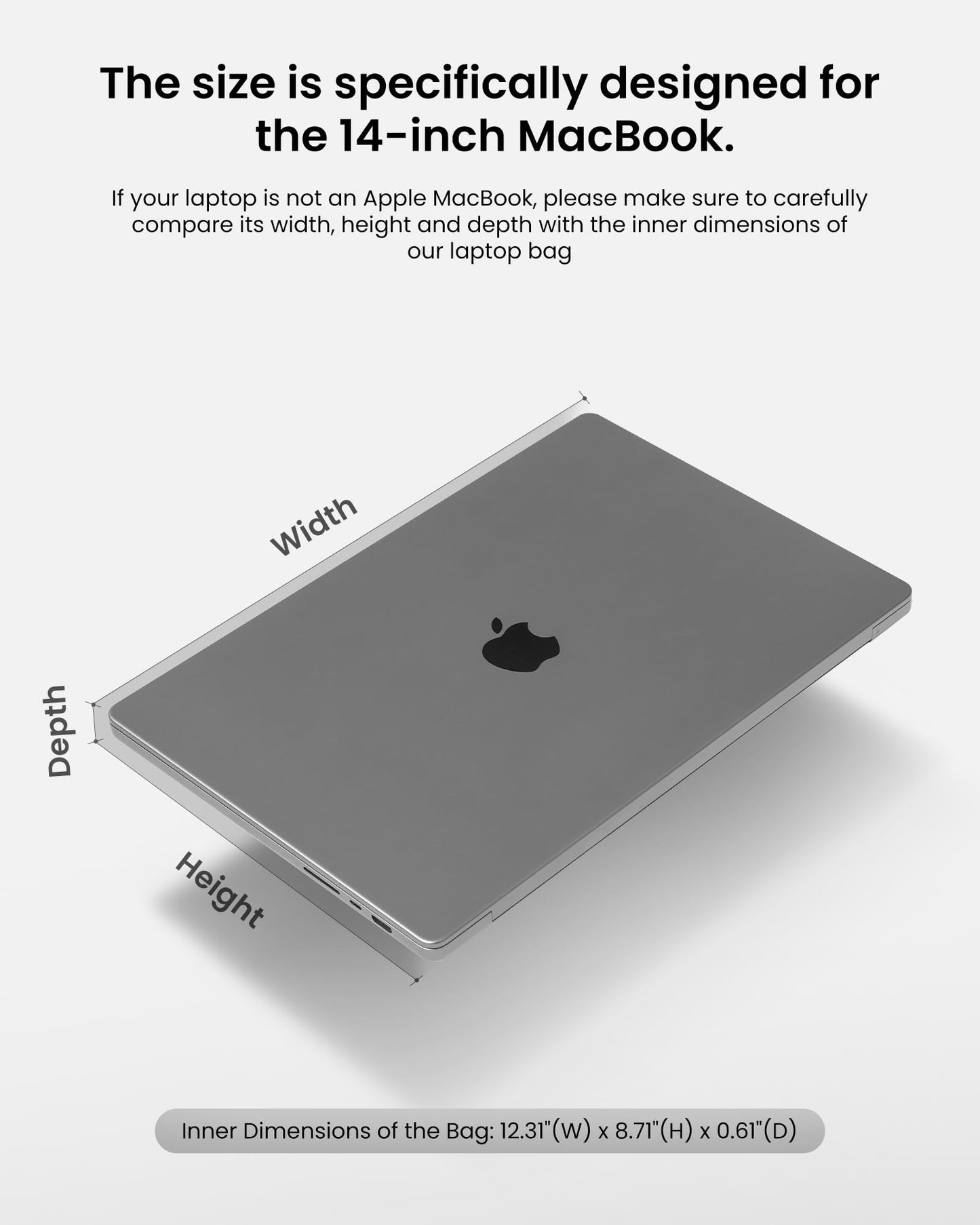 tomtoc 360 Protective Laptop Carrying Case compatible with 14-inch MacBook Pro M5/M4/M3/M2/M1 Pro/Max A3434 A3112 A3401 A3185 2025-2021, 12.9-13 Inch iPad Pro/Air, Water-Resistant Accessory Sleeve Bag
