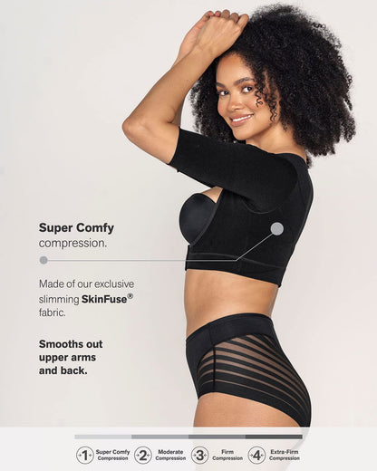 Leonisa SmartShape Vest Seamless Arm Shaper for Women, Upper Body Compression Garment Vest with Posture Corrector
