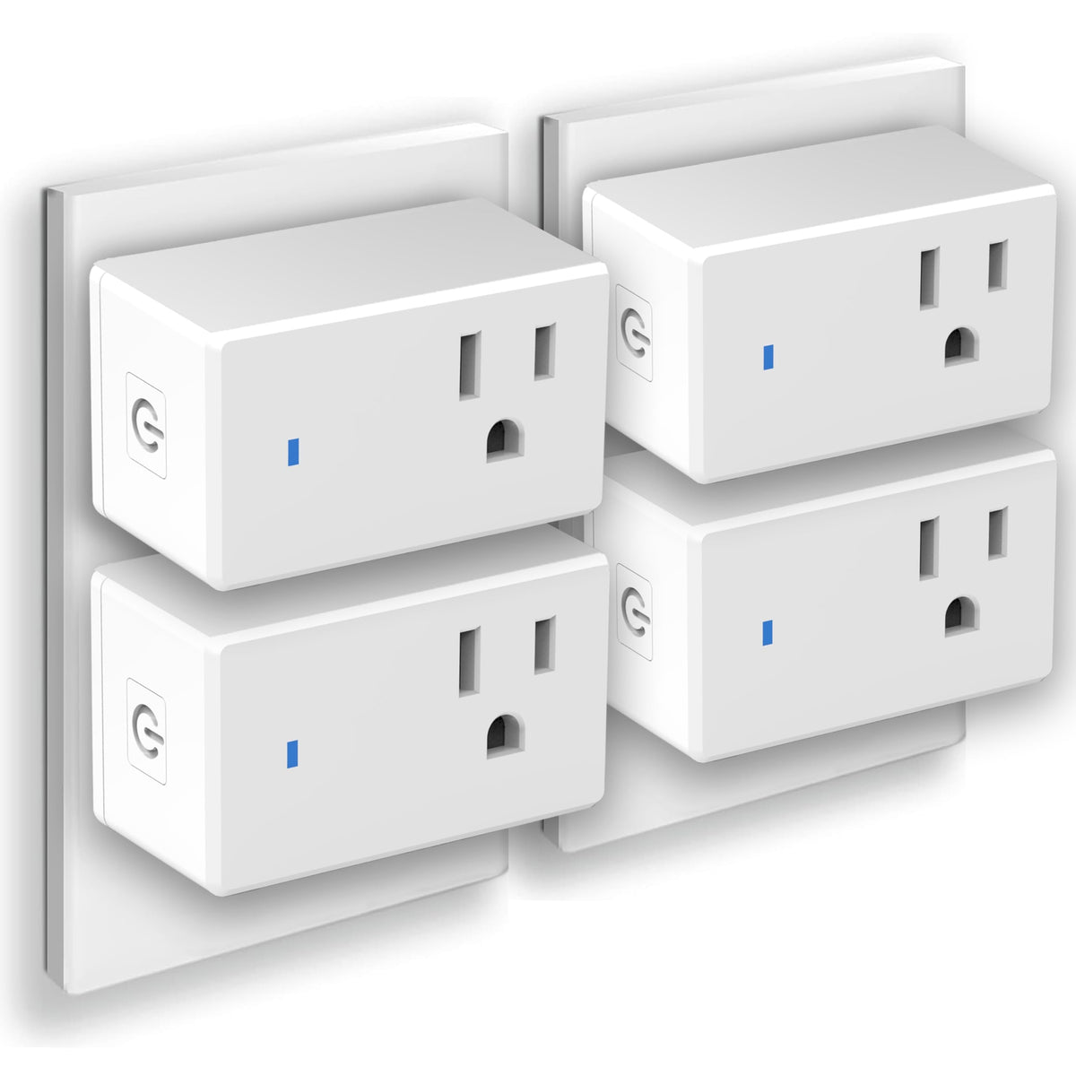 YNF Smart Plug, Simple Setup with One Voice Command, Works with Alexa Only, Remote Control with Timer Function, Bluetooth Mesh Outlet, Alexa Echo Required （2 Pack）
