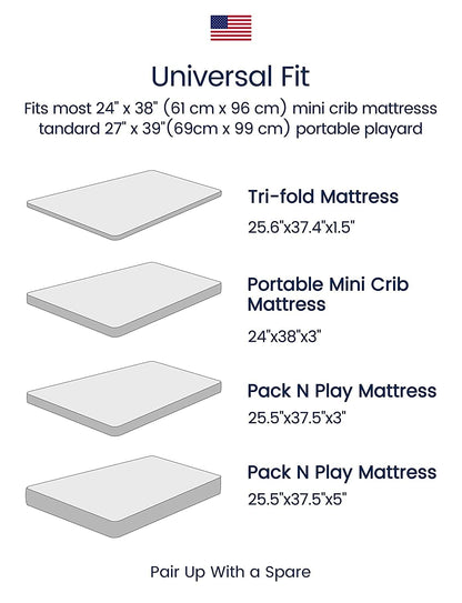 Graco Pack and Play Sheets Fitted, TotAha Buttery Soft Mini Crib Sheets Girl, Floral Pack N Play Mattress Sheets Hypoallergenic, Premium Jersey Playrad Sheets, Meredith Allover & Pale Pink, 2 Pack