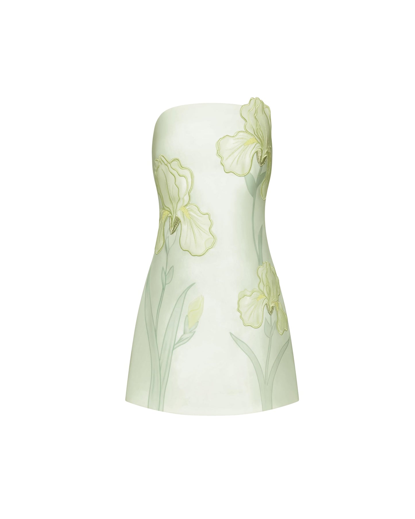 JW PEI Women's Iris Floral Print Strapless Dress - Green